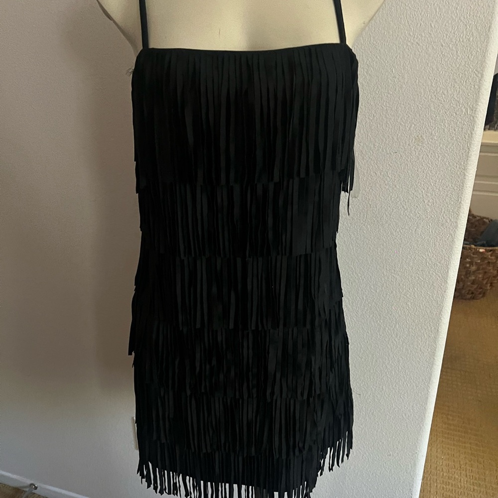 Trixxi Black Sheath Mini Dress Spaghetti Strap